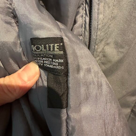 Oleg Cassini Size 38 Regular Gray Trench Coat Removable Lining Vintage - Picture 4 of 16